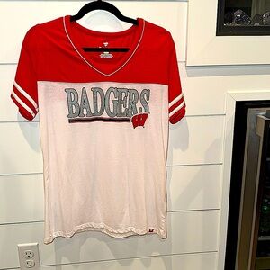 Fanatics Medium Wisconsin Badgers Short Sleeve T Shirt